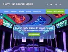 Tablet Screenshot of partybusgrandrapids.net